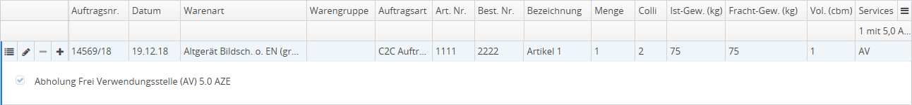 Artikelanzeige