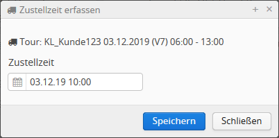 Zustellzeitpunkt erfassen