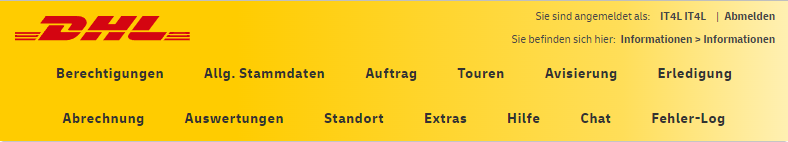 Redis Navigation ausgeklappt