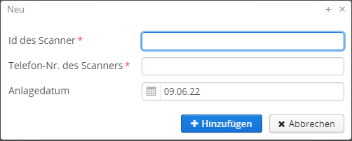 Eingabemaske