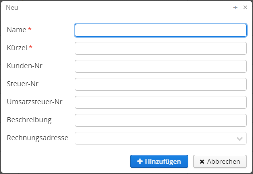 Eingabemaske