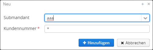 Eingabemaske