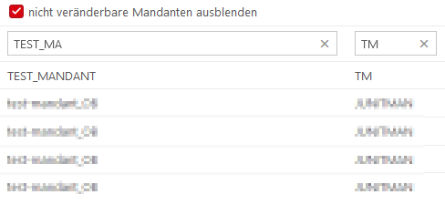 Mandantenliste