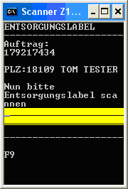 Entsorgungslabel