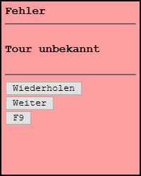 Tourauswahl