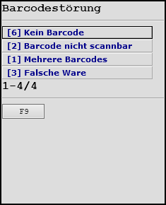 BarcodestoerungMenueScanner
