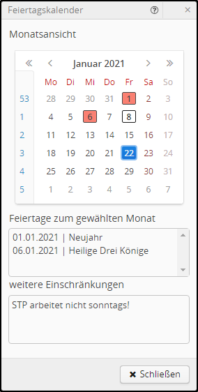 feiertagsKalender