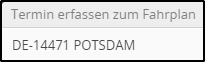 PLZ-Ort-Anzeige