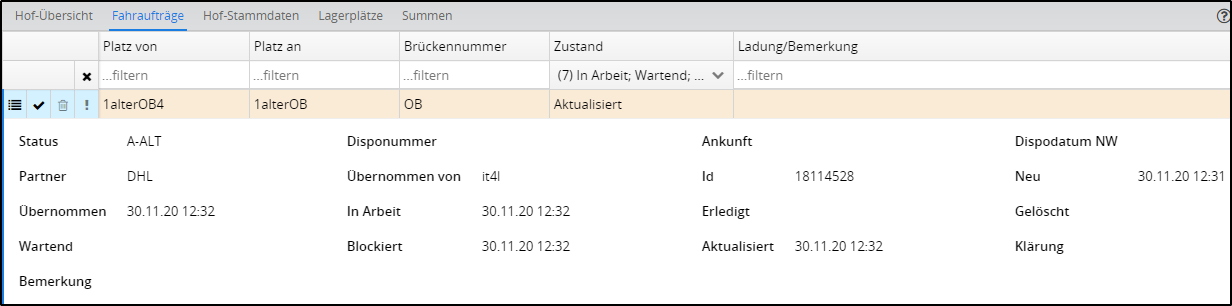 Fahrauftrag