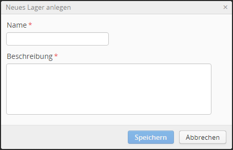 Lagererfassung