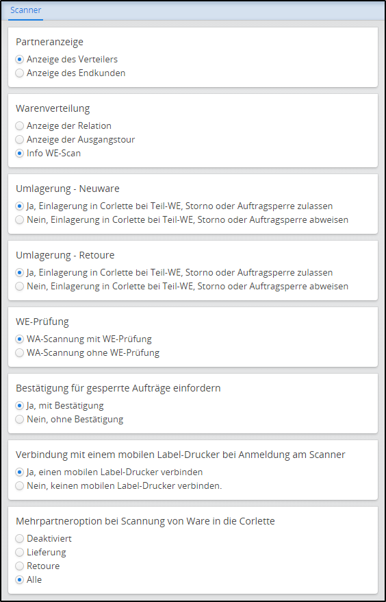 Einstellungen